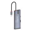 COLORWAY USB-elosztó (dokkolóállomás) CW-HUB01, ColorWay USB-C 5-b-1 Type C PD 100W/USB3.0x3/HDMI 4K CW-HUB01