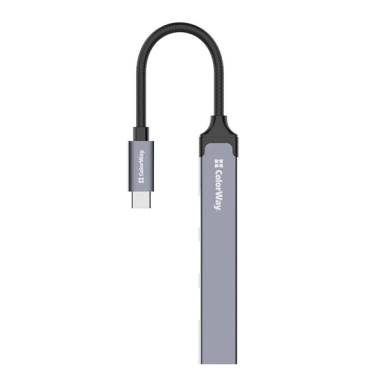 COLORWAY USB-elosztó CW-HUB04, USB-C 4-B-1 USB2.0X3/USB3.0 CW-HUB04 COLORWAY USB-elosztó CW-HUB04, USB-C 4-B-1 USB2.0X3/USB3.0 CW-HUB04