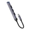 COLORWAY USB-elosztó CW-HUB04, USB-C 4-B-1 USB2.0X3/USB3.0 CW-HUB04