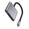 COLORWAY USB hub (dokkol&oacute;&aacute;llom&aacute;s) ColorWay USB-C 3 az 1-ben Type C PD 100W/USB3.0/HDMI 4K (CW-HUB08) CW-HUB08