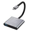 COLORWAY USB hub (dokkol&oacute;&aacute;llom&aacute;s) ColorWay USB-C 3 az 1-ben Type C PD 100W/USB3.0/HDMI 4K (CW-HUB08) CW-HUB08