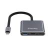 COLORWAY USB hub (dokkol&oacute;&aacute;llom&aacute;s) ColorWay USB-C 3 az 1-ben Type C PD 100W/USB3.0/HDMI 4K (CW-HUB08) CW-HUB08