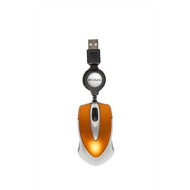 VERBATIM Egér, vezetékes, optikai, kisméret, USB, VERBATIM "Go Mini", ezüst-lávaszínű