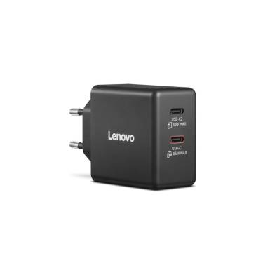 Lenovo Dual USB-C 65W GaN Charger - Black G0A6065BEU