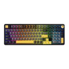 BILL MARVO TITAN 98 vezet&eacute;k n&eacute;lk&uuml;li gaming billentyűzet - Fekete - US /Banana Crystal Linear/ KG986W