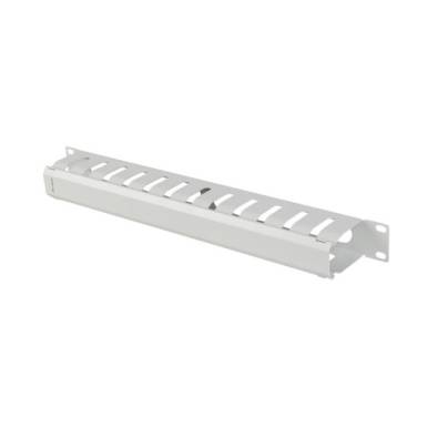 Lanberg 19" 1U kábelrendező levehető fedéllel, átvezető nyílással, szürke AK-1704-S Lanberg 19" 1U kábelrendező levehető fedéllel, átvezető nyílással, szürke AK-1704-S