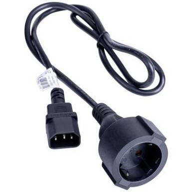 KAB Akyga AK-PC-13A PC Power Cable h&aacute;l&oacute;zati hosszabb&iacute;t&oacute; k&aacute;bel, 1 m AK-PC-13A