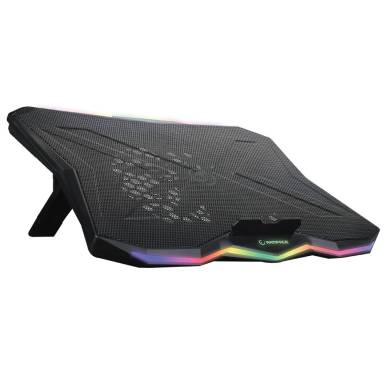 Rampage AD-RC8 Showy RGB Notebook hűtő Black 33450 Rampage AD-RC8 Showy RGB Notebook hűtő Black 33450