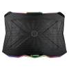 Rampage AD-RC8 Showy RGB Notebook hűtő Black 33450