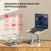Unitek Adjustable Laptop Stand with 360&deg; Rotating Base Space Grey OT180SL01