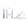 Unitek Mechanical Foldable Laptop Stand Silver OT155SL