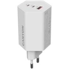 CANYON charger HEXAGON 65 GaN 65W 2xPD 1xQC EU White CND-CHAHEX65W CANYON charger HEXAGON 65 GaN 65W 2xPD 1xQC EU White CND-CHAHEX65W