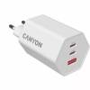 CANYON charger HEXAGON 65 GaN 65W 2xPD 1xQC EU White CND-CHAHEX65W