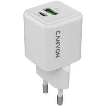 CANYON charger CU20AC GaN 20W 1xPD 1xQC EU White CNS-CUW20AC CANYON charger CU20AC GaN 20W 1xPD 1xQC EU White CNS-CUW20AC