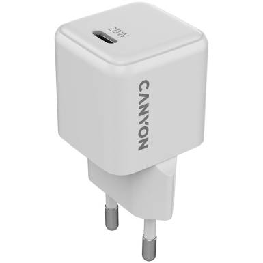 CANYON charger CU20C GaN 20W 1xPD EU White CNS-CUW20C CANYON charger CU20C GaN 20W 1xPD EU White CNS-CUW20C