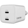 CANYON charger CU45CC GaN 45W 2xPD EU White CNS-CUW45CC