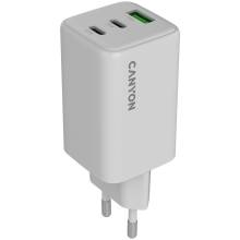 CANYON charger CU65ACC GaN 65W 2xPD 1xQC EU White CNS-CUW65ACC CANYON charger CU65ACC GaN 65W 2xPD 1xQC EU White CNS-CUW65ACC