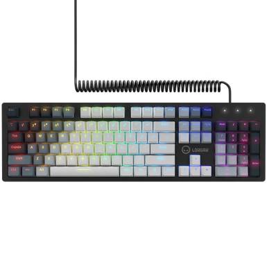 LORGAR Azar 514, Wired mechanical gaming keyboard, RGB backlight, 1680000 colour variations, 18 modes, keys number: 104, 50M clicks, linear dream switches, spring cable up to 3.4m, ABS plastic+metal, magnetic cover, 450*136*39mm, 1.17kg, white, LORGAR Azar 514, Wired mechanical gaming keyboard, RGB backlight, 1680000 colour variations, 18 modes, keys number: 104, 50M clicks, linear dream switches, spring cable up to 3.4m, ABS plastic+metal, magnetic cover, 450*136*39mm, 1.17kg, white,