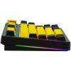 LORGAR KBP70TKLW, Wireless TKL Mechanical Gaming Keyboard Pro, Black/yellow, EN layout LRG-KBP70TKLW-YL-US