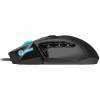 LORGAR Stricter 579, gaming mouse, 9 programmable buttons, Pixart PMW3336 sensor, DPI up to 12 000, 50 million clicks buttons lifespan, 2 switches, built-in display, 1.8m USB soft silicone cable, Matt UV coating with glossy parts and RGB lights
