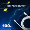 CANYON cable CC100AB C-C 100W Braided 1.2m White CND-CC100AB12W