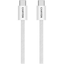 CANYON cable OnWire 60MG C-C 60W Magnet Braided 1m White CND-CCMG60AB15W CANYON cable OnWire 60MG C-C 60W Magnet Braided 1m White CND-CCMG60AB15W