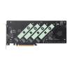 ASUS Hyper M.2 x16 Gen5 Card (PCIe 5.0/4.0) supports up to four NVMe M.2 (2242/2260/2280/22110) devices at up to 512 Gbps for RAID functions across diverse CPU platforms 90MC0CY0-M0EAY0