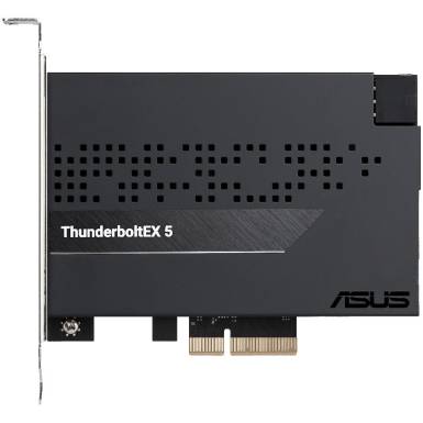 ASUS ThunderboltEX 5 Expansion Card, Dual Thunderbolt 5 USB‑C ports, DisplayPort 2.1, PCIe 4.0 x4 Interface 90MC0E50-M0EAY0