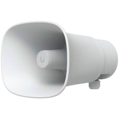 Ubiquiti UP-AI-Horn-Speaker-W All-weather PoE 120 dB horn speaker with advanced AI alert functionality and versatile wall, corner, and pole mounting options UP-AI-HORN-SPEAKER-W