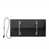 AENO Premium Eco Smart Heater, 700W, Tempered glass, Infrared+convection heating type, Plug type: Europe (E/F type), BLACK AGH0002S