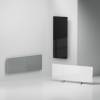 AENO Premium Eco Smart Heater, 700W, Tempered glass, Infrared+convection heating type, Led display Plug type: Europe (E/F type), BLACK AGH0004S