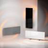 AENO Premium Eco Smart Heater, 700W, Tempered glass, Infrared+convection heating type, LED display, Plug type: Europe (E/F type), GREY AGH0005S