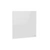 AENO Premium Eco Smart Quadro Wall Heater, 500W, 50x50 cm., Tempered glass, Infrared+convection heating type, LED display Plug type: Europe (E/F type), WHITE, Made in Poland AGH0011S