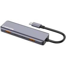 CANYON hub DS-18 5in1 USB-C Grey CNS-TDS18