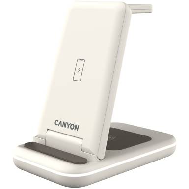 CANYON wireless charger WS-304 15W 3in1 Cosmic Latte CNS-WCS304CL
