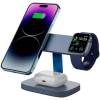 CANYON Wireless Charging Station Hexagon 310 3in1 DarkGrey/Blue CNS-WCS310DGBL