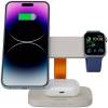 CANYON Wireless Charging Station Hexagon 310 3in1 LightGrey/Orange CNS-WCS310LGOR