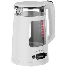 AENO Electric Kettle EK6: 1850-2200W, 2L, Strix, Square-shaped body, Transparent lid, High Resistant Glass, LED-Illumination, Auto Power Off, Dry tank Protection AEK0006
