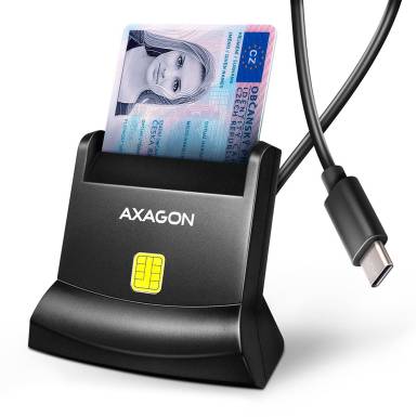 AXAGON CRE-SM4NC Smart Card Reader Black CRE-SM4NC AXAGON CRE-SM4NC Smart Card Reader Black CRE-SM4NC
