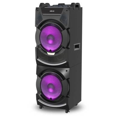 Akai 2.0 Bluetooth Speaker 400W Black DJ-S5H Akai 2.0 Bluetooth Speaker 400W Black DJ-S5H