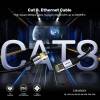 Unitek CAT8 S-FTP Patch Cable 3m Black C18149AGY03-3M