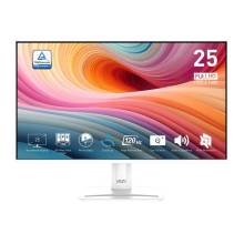 MSI Monitor Business PRO MP251W E2 24,5" FHD, 1920x1080, IPS, 120Hz, 1500:1 CR, 300cd/m2, 1ms, HDMI, DP, VGA, White 9S6-3PD4CM-028