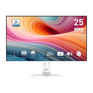 MSI Monitor Business PRO MP251W E2 24,5" FHD, 1920x1080, IPS, 120Hz, 1500:1 CR, 300cd/m2, 1ms, HDMI, DP, VGA, White 9S6-3PD4CM-028 MSI Monitor Business PRO MP251W E2 24,5" FHD, 1920x1080, IPS, 120Hz, 1500:1 CR, 300cd/m2, 1ms, HDMI, DP, VGA, White 9S6-3PD4CM-028