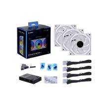 LIAN LI UNI Fan SL-Infinity 120mm White 3-Pack + Controller UF-SLIN120-3W