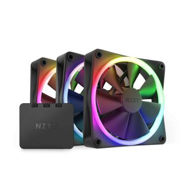NZXT F120 RGB - Triple Pack w/Ctrl - Black RF-R12TF-B1 NZXT F120 RGB - Triple Pack w/Ctrl - Black RF-R12TF-B1
