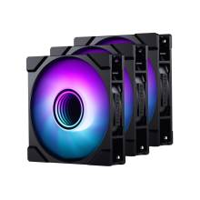 Phanteks M25 Gen2 rendszerhűtő - 120mm, DRGB, PWM, fekete, 3-pack PH-F120M25_G2_DBK01_3P