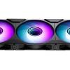 Phanteks M25 Gen2 rendszerhűtő - 120mm, DRGB, PWM, fekete, 3-pack PH-F120M25_G2_DBK01_3P