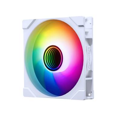 Phanteks M25 Gen2 rendszerhűtő - 140mm, ford&iacute;tott l&eacute;g&aacute;raml&aacute;s&uacute;, DRGB, PWM, feh&eacute;r PH-F140M25R_G2_DWT01