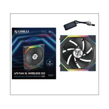 Lian Li UNI FAN SL Wireless 120 Reverse Blade rendszerhűtő - ARGB, PWM, 300-1900rpm, 31dBA, fekete 12RSL1W1B