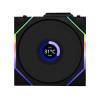 Lian Li UNI FAN TL Wireless LCD 120 Reverse Blade rendszerhűtő - ARGB, PWM, 350-1900rpm, 31dBA, fekete 12RTLLCD1W1B